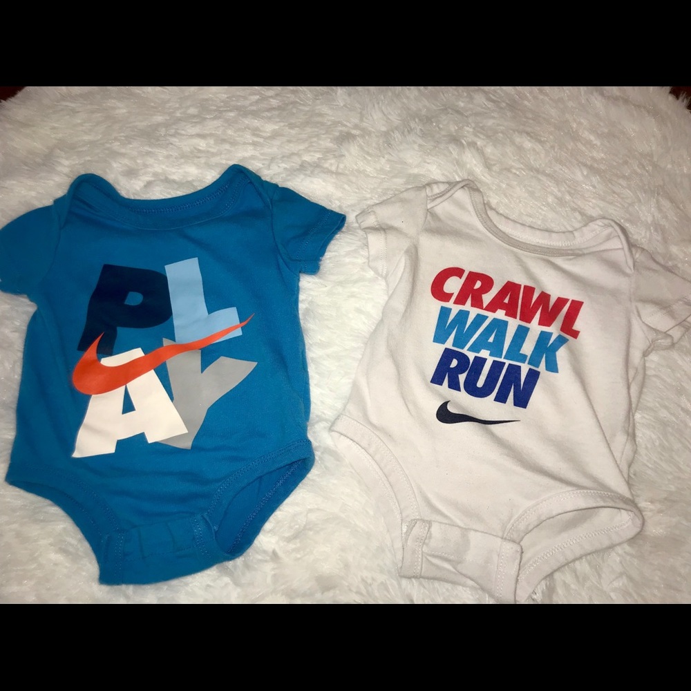 0-3 month Nike onesies